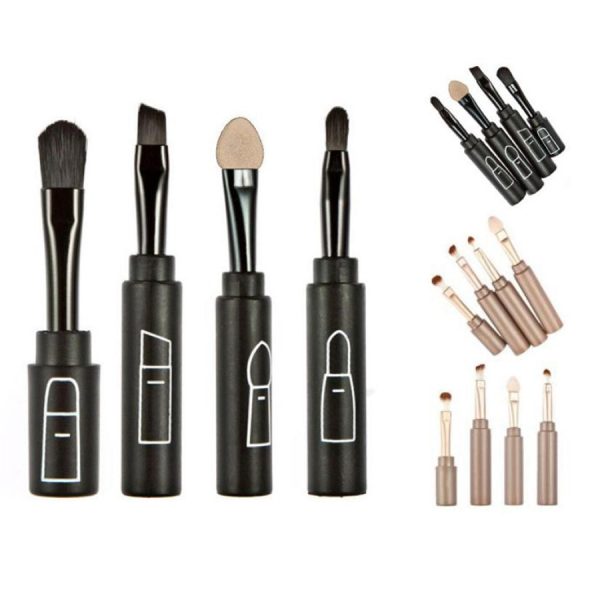 Multi-function folding makeup brush